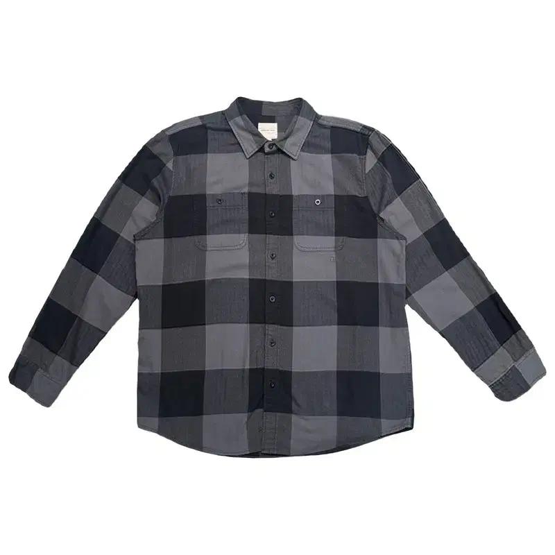 AMERICAN EAGLE 코튼 체크 워크셔츠 그레이 XL 2
