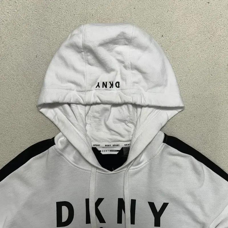 DKNY 스포츠 컬러블록 반크롭 후드티 S 4