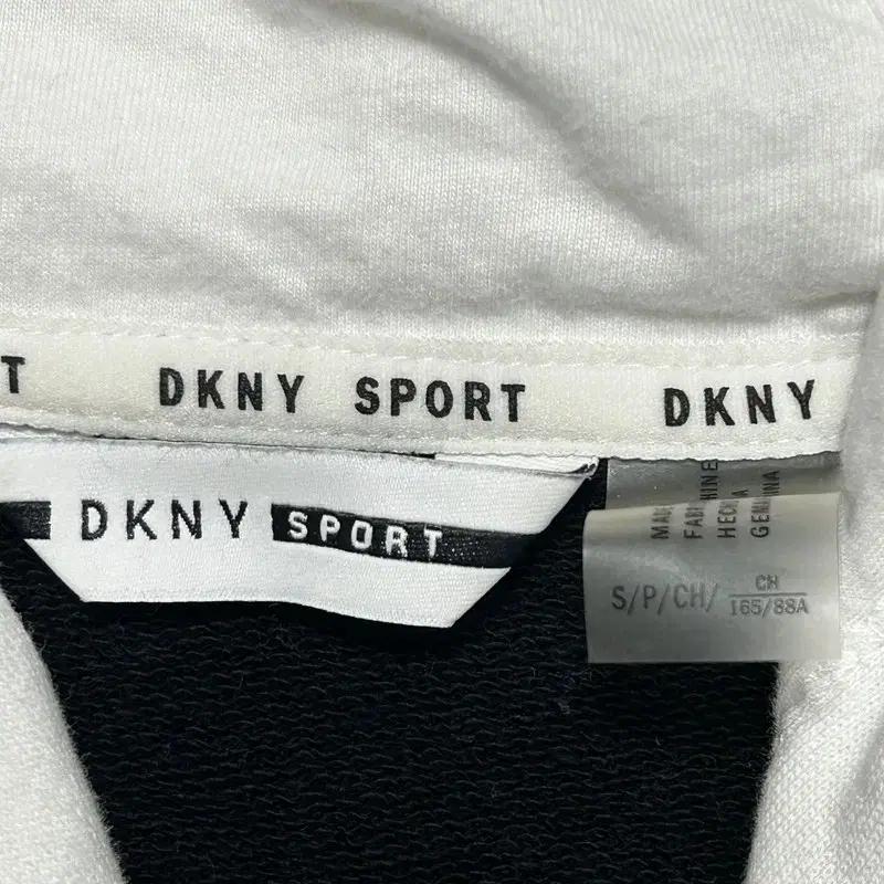 DKNY 스포츠 컬러블록 반크롭 후드티 S 5
