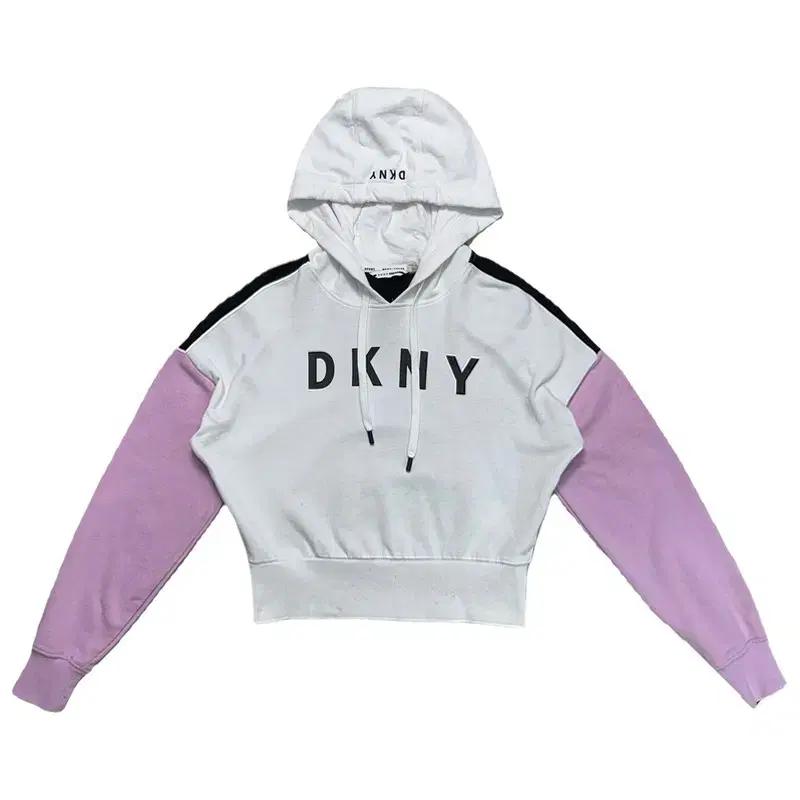 DKNY 스포츠 컬러블록 반크롭 후드티 S 2