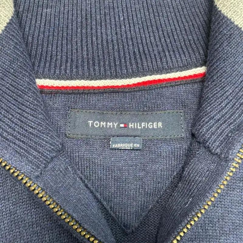 TOMMY HILFIGER 하프 집업 니트 네이비 M 7