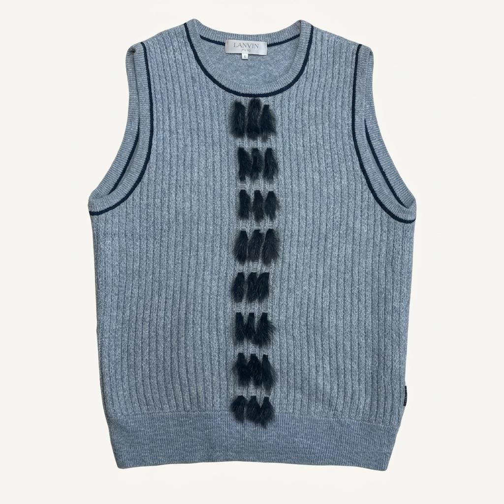 LANVIN 일본판 니트 베스트 40 1