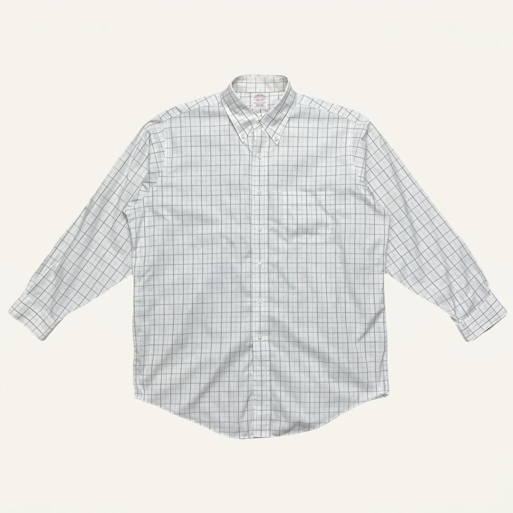 BROOKS BROTHERS 체크 셔츠 16 1/2 33 1