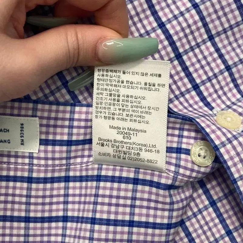 BROOKS BROTHERS 체크 셔츠 M 7