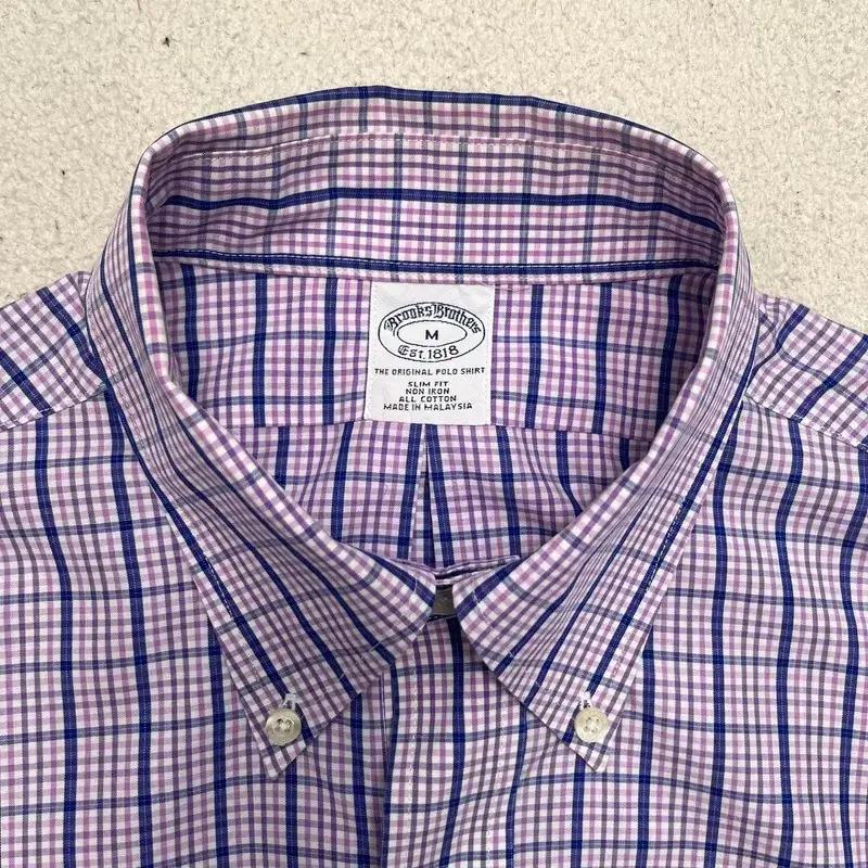 BROOKS BROTHERS 체크 셔츠 M 5