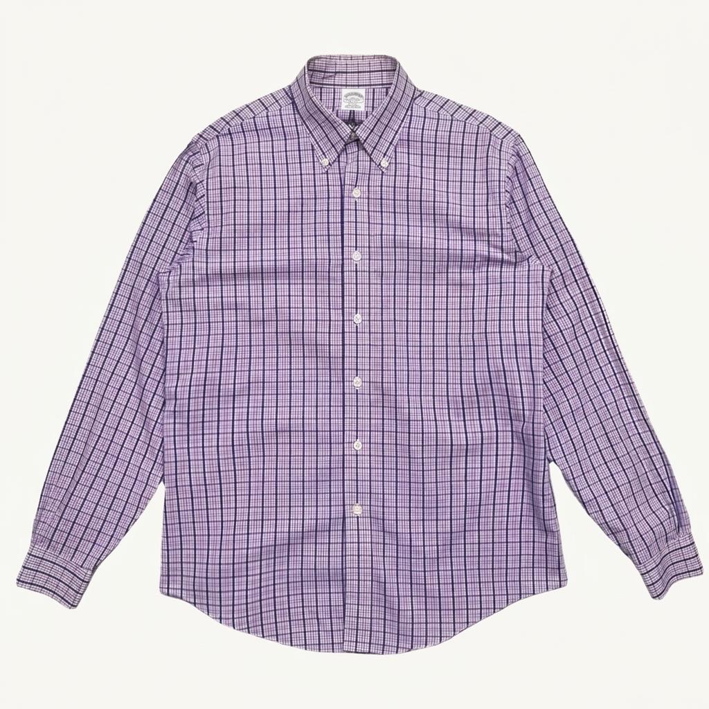 BROOKS BROTHERS 체크 셔츠 M 1