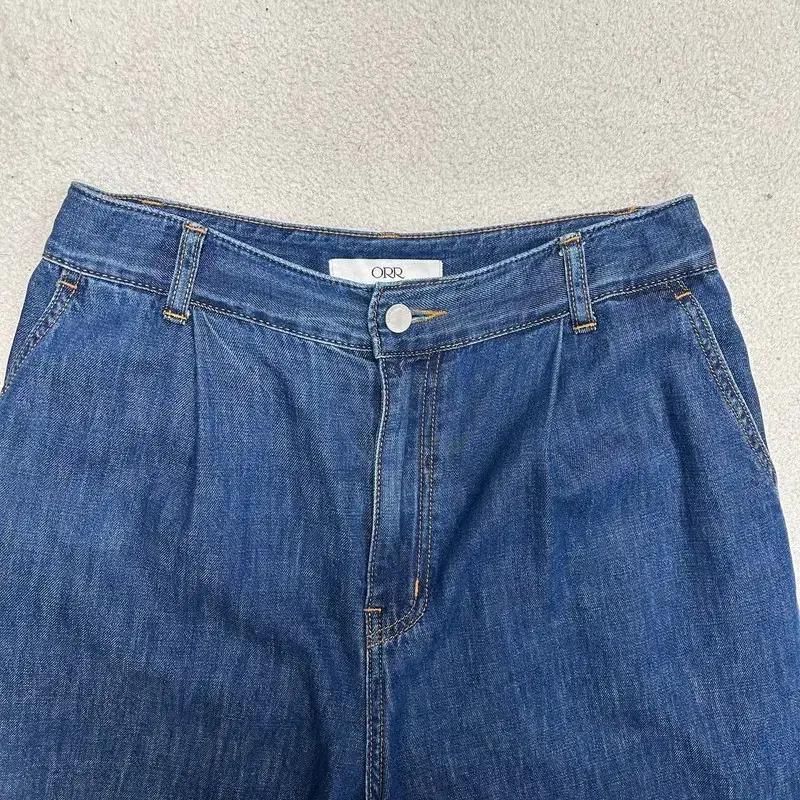 ORR 코튼 데님 와이드 팬츠 M 3