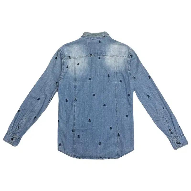 필립플레인 스컬 Embroidery 데님진 말론 셔츠 S 9