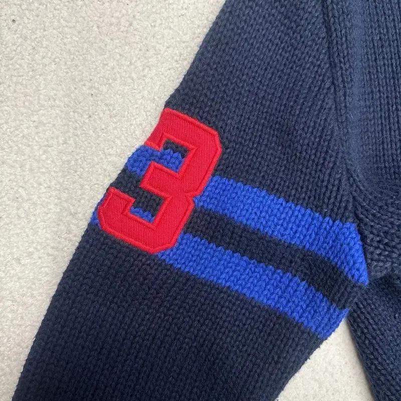 폴로랄프로렌 키즈 숄카라 가디건 네이비 7 8