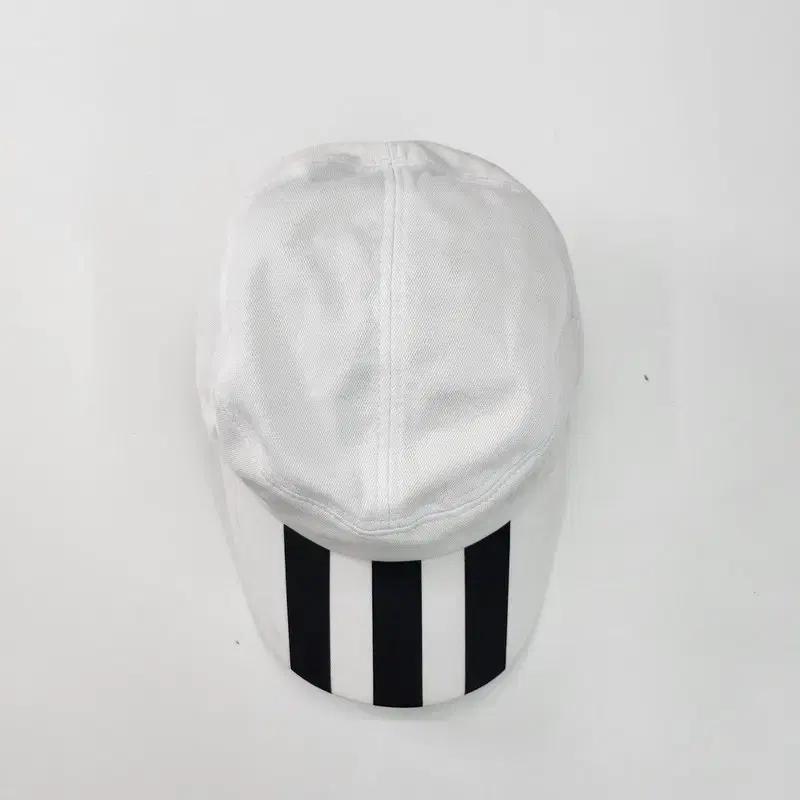 ADIDAS 3 스트라이프 화이트 캡 M 3