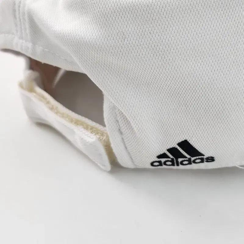 ADIDAS 3 스트라이프 화이트 캡 M 6