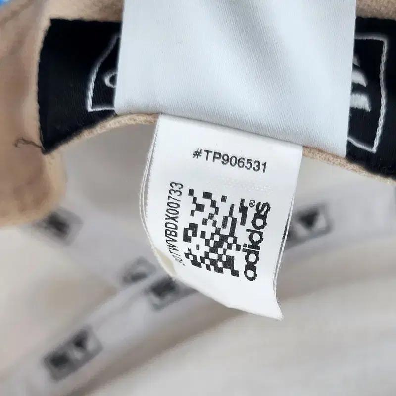 ADIDAS 3 스트라이프 화이트 캡 M 8