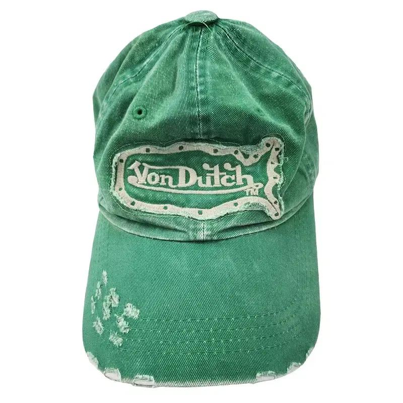 VON DUTCH 프린팅 그린 볼 캡 2