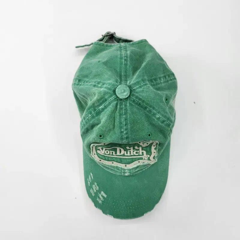 VON DUTCH 프린팅 그린 볼 캡 3