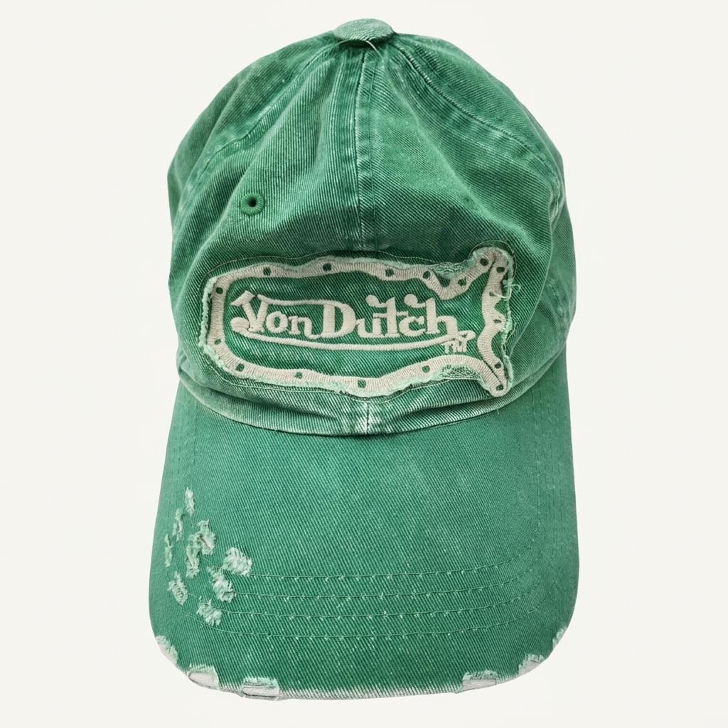 VON DUTCH 프린팅 그린 볼 캡 1