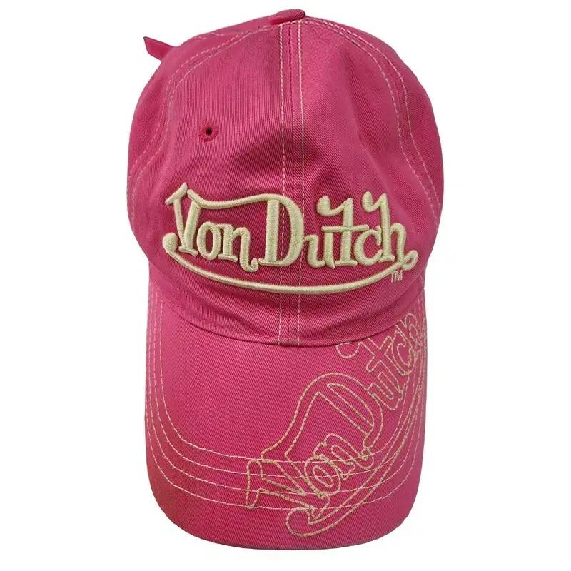 VON DUTCH 프린팅 핑크 볼 캡  FREE 2