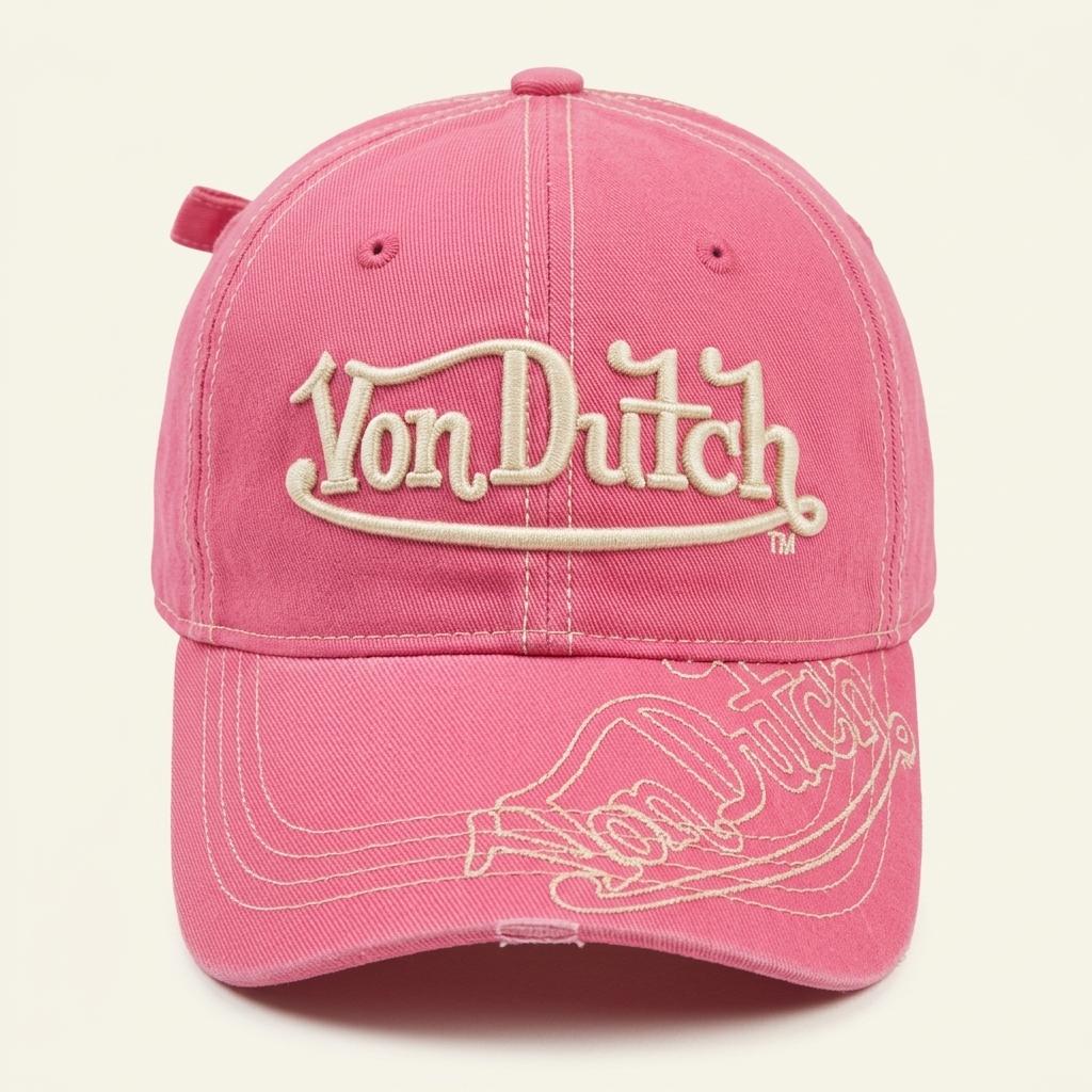 VON DUTCH 프린팅 핑크 볼 캡  FREE 1