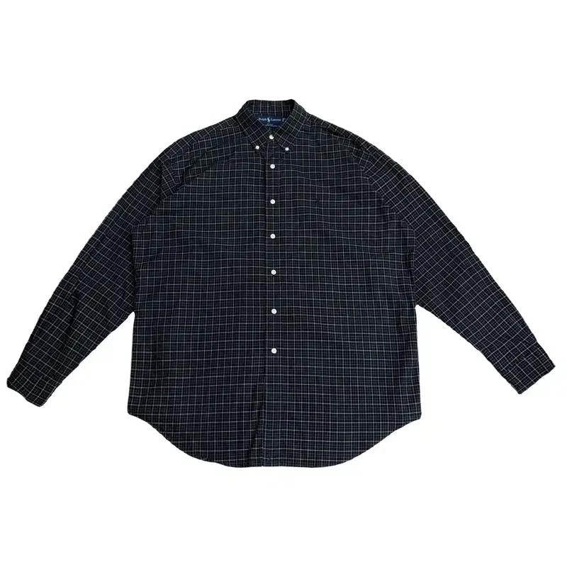 POLO 코튼 체크 셔츠 L 2