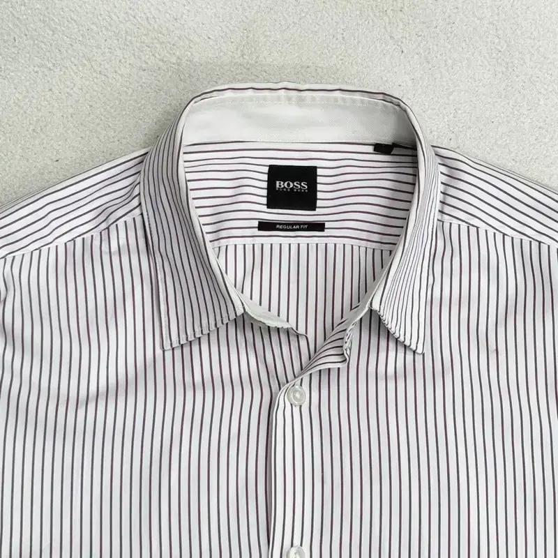 HUGO BOSS 레귤러핏 스트라이프 드레스 셔츠 L 5