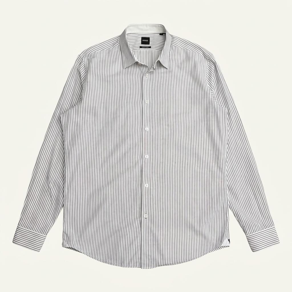 HUGO BOSS 레귤러핏 스트라이프 드레스 셔츠 L 1