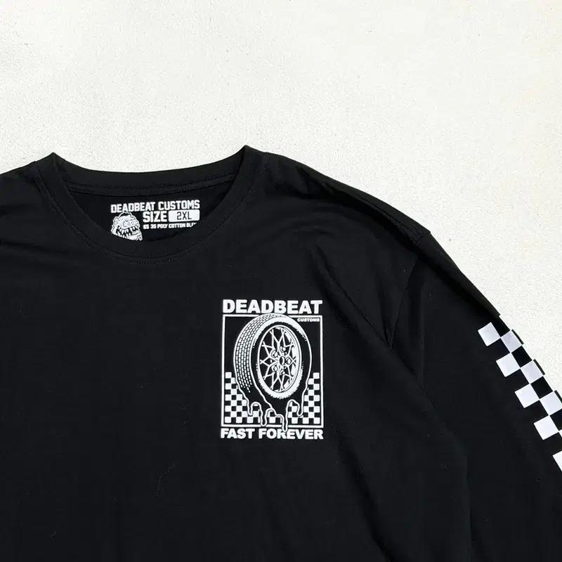 DEADBEAT 커스텀즈 그래픽 롱슬리브 2XL 3