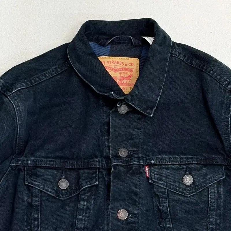 LEVI'S 블랙 트러커 자켓 S 4
