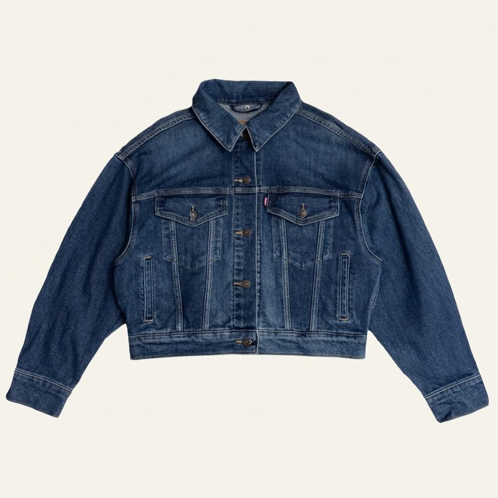 LEVI'S BIG E 슈렁큰 트러커 자켓 S 1