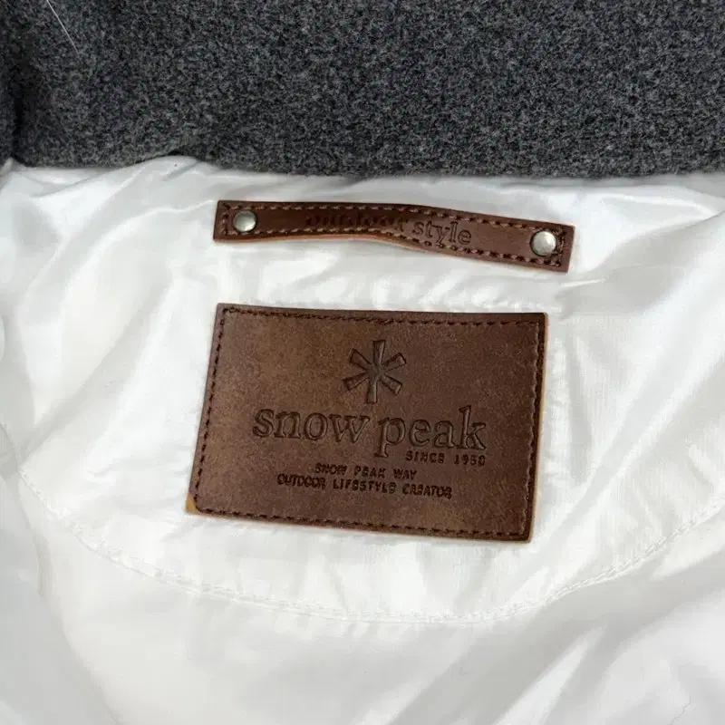 (새상품) SNOW PEAK 벨로우 덕다운 패딩 L 7