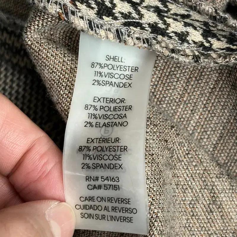 CALVIN KLEIN 체크 브이넥 원피스 2 6