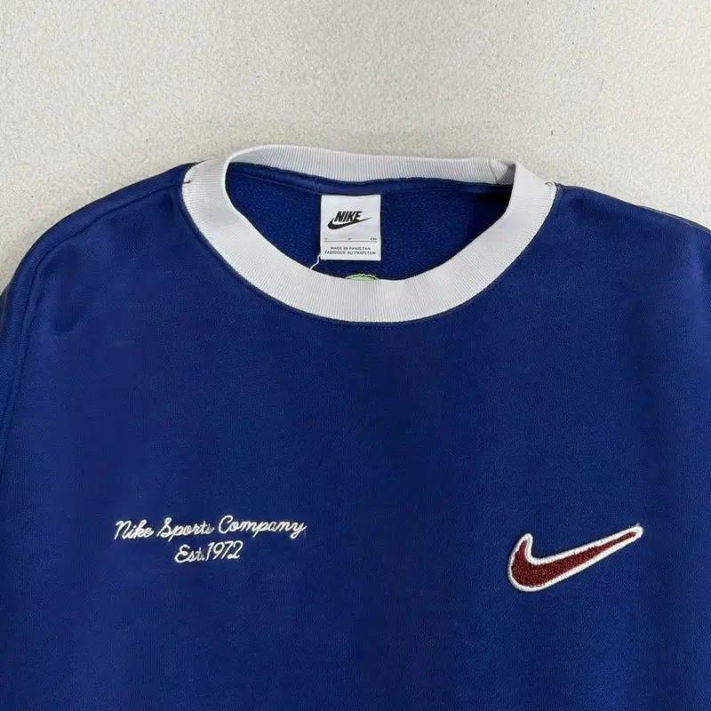 NIKE 스우시 에센셜 오버핏 크루넷 맨투맨 S 5