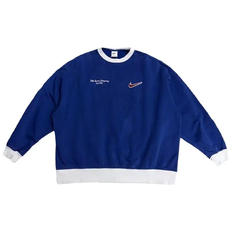 NIKE 스우시 에센셜 오버핏 크루넷 맨투맨 S 2