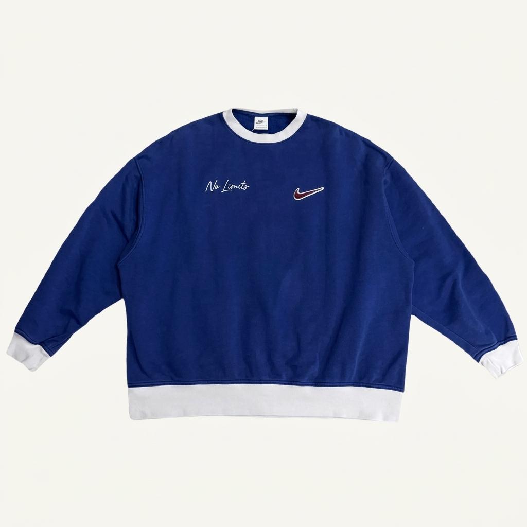 NIKE 스우시 에센셜 오버핏 크루넷 맨투맨 S 1