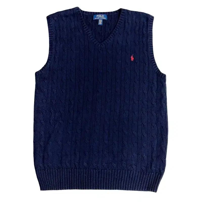 POLO 케이블 니트 코튼 베스트 XL 2