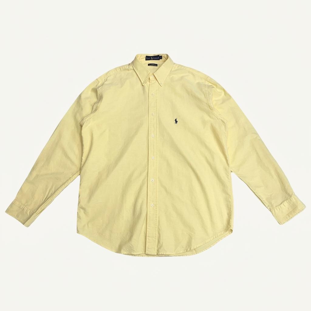 POLO 옐로우 옥스퍼드 셔츠 XL 1