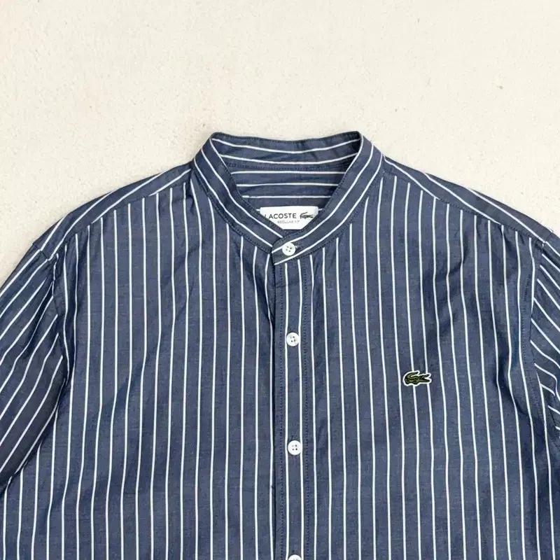 LACOSTE 헨리넥 스트라이프 셔츠 S 4