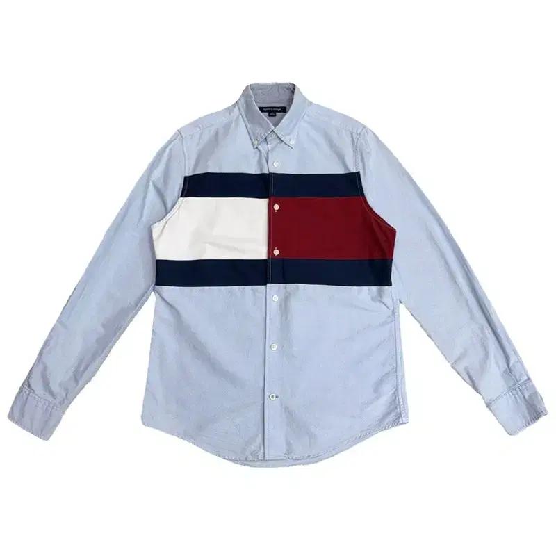 TOMMY HILFIGER 아이코닉 플래그 옥스퍼드 셔츠 XS 2