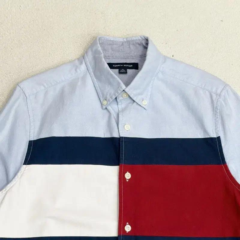 TOMMY HILFIGER 아이코닉 플래그 옥스퍼드 셔츠 XS 4