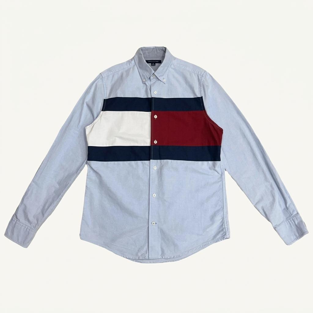 TOMMY HILFIGER 아이코닉 플래그 옥스퍼드 셔츠 XS 1