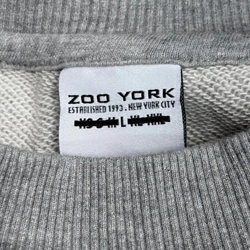 ZOO YORK 그레이 스웨트셔츠 L 5