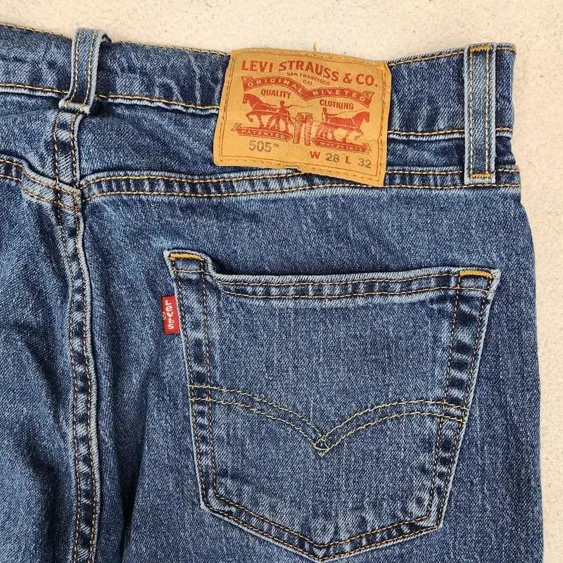 LEVI'S 505 레귤러 스트레이트 청바지 Women W28 L32 6