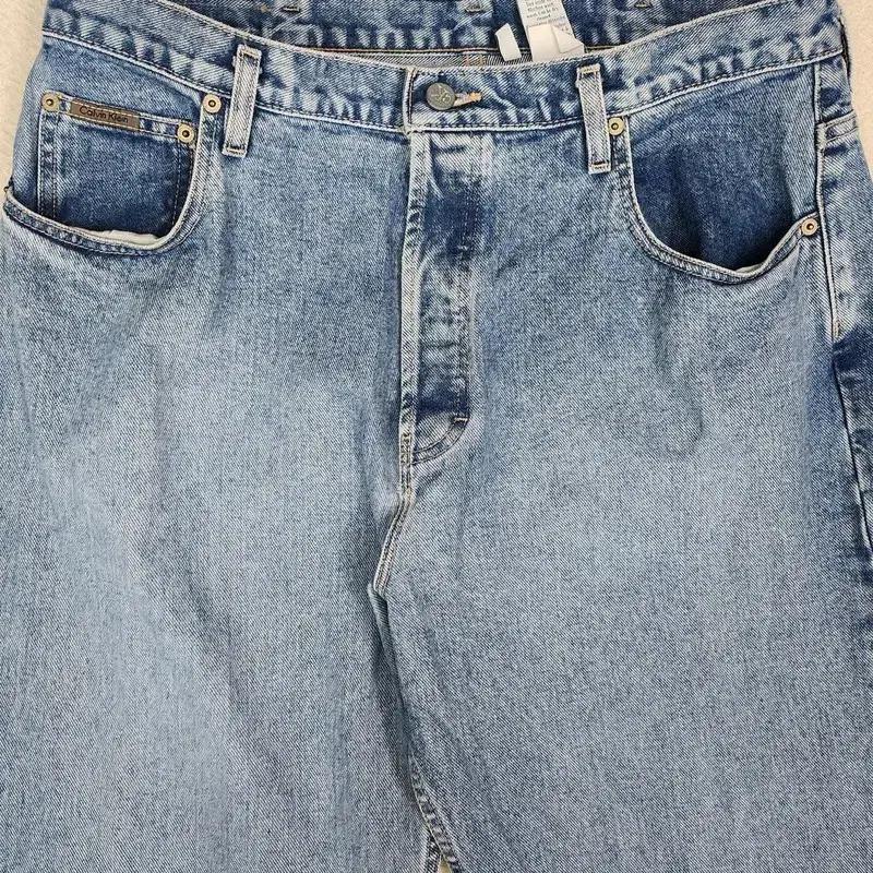 CALVIN KLEIN 와이드레그 청바지 Men 36 3