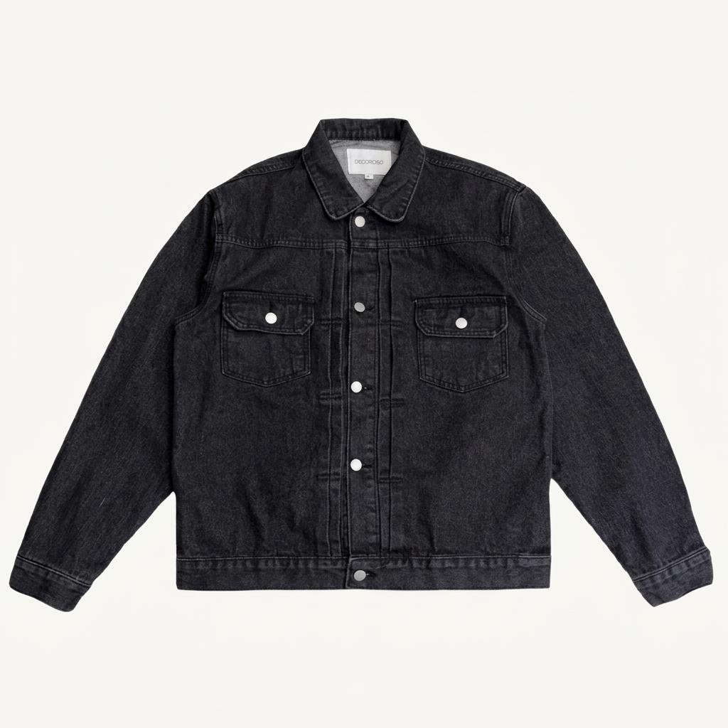 DECOROSO 다트 워싱 데님 트러커 자켓 2 1