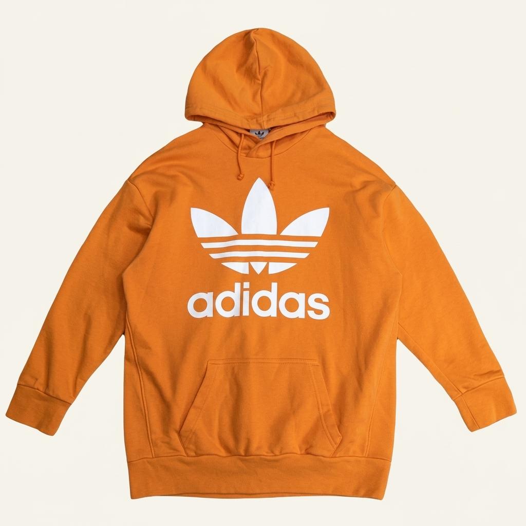 ADIDAS 오버사이즈 트레포일 후디 S 1