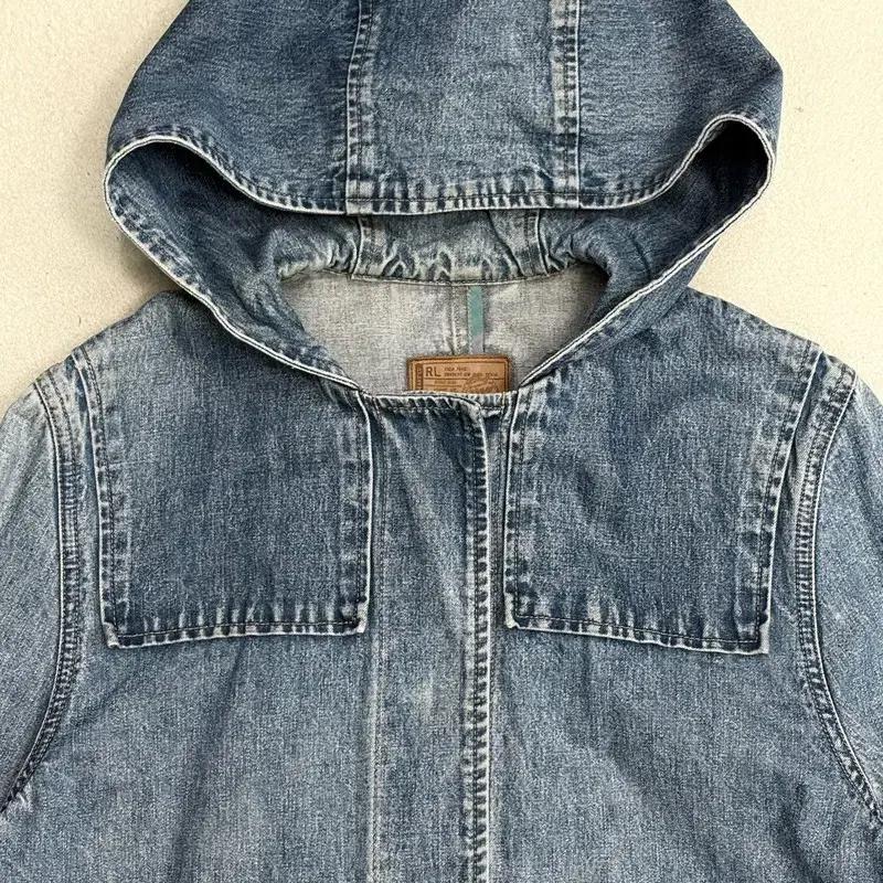 RALPH LAUREN 데님 롱 후드 야상 S 6