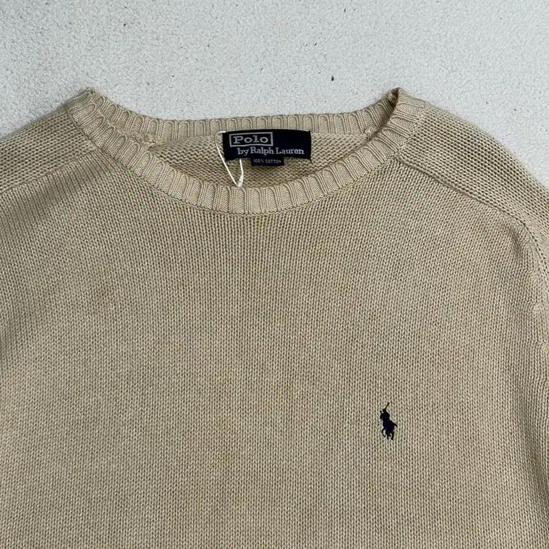 POLO 라운드넥 코튼 니트 L 4