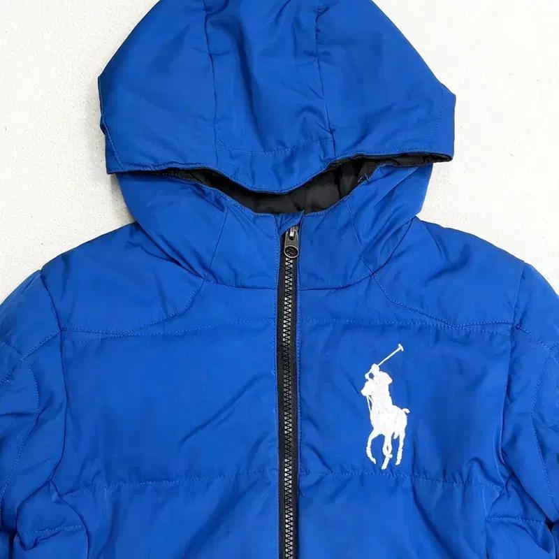 POLO 키즈 빅포니 블루 다운 패딩 7 5