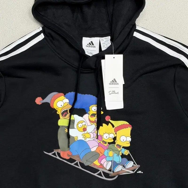 (새상품) ADIDAS X 더심슨패밀리 그래픽 후드티 2XL 4