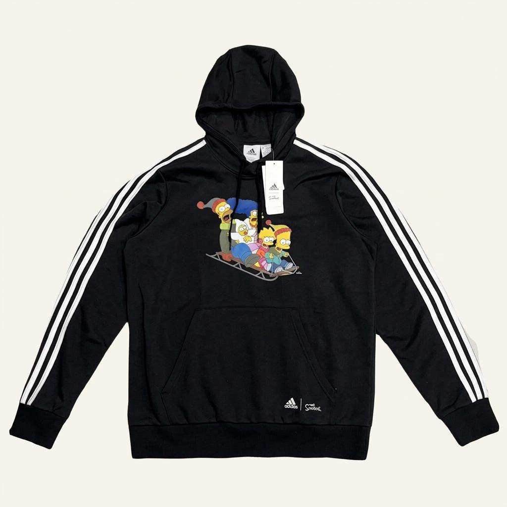 (새상품) ADIDAS X 더심슨패밀리 그래픽 후드티 2XL 1