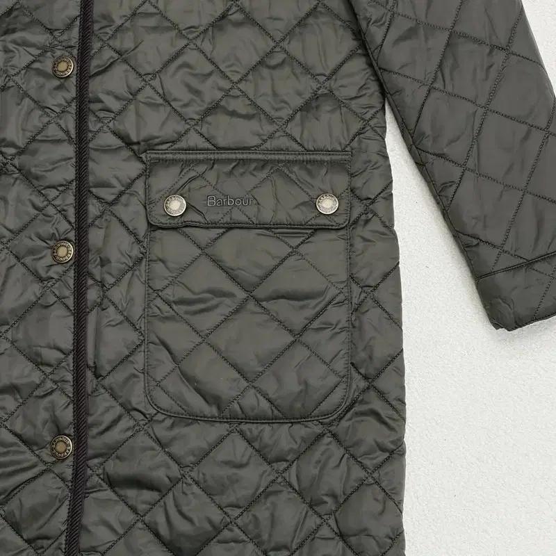 BARBOUR 보더 퀼팅 롱 자켓 36 3