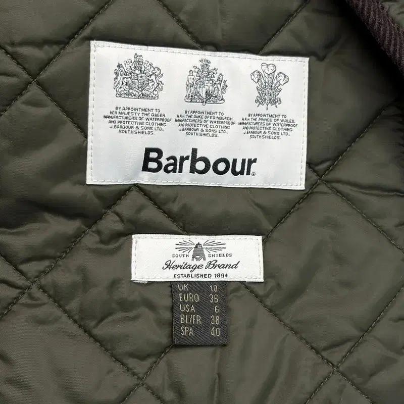 BARBOUR 보더 퀼팅 롱 자켓 36 6